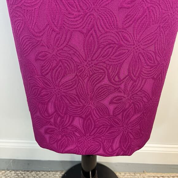 Le Suit Woman Skirt Suit Plus size 14W Pink Vienna Berry Embossed Career Wedding - Picture 12 of 13